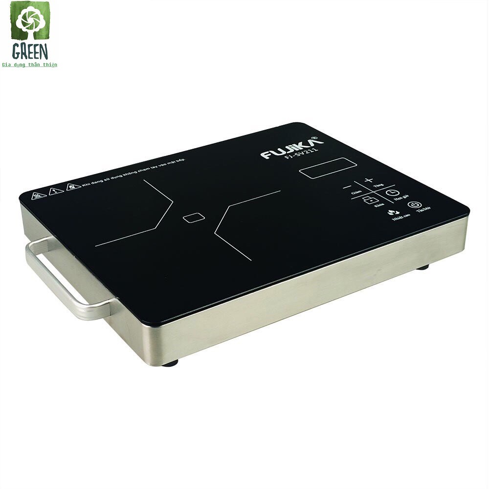 Bếp Hồng Ngoại 2000W Fujika FJ-SV211/Midea MD-SV222 Mặt Kính Cường Lực không kén nồi, Có Thể Nướng Trực Tiếp Trên Bếp