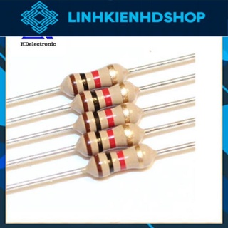 Điện Trở Vạch 1/4W 5% 1K-15K (Túi 50 con) zin