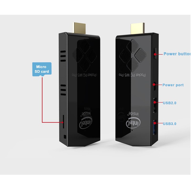 PC Stick Mini intel Z8350 Windows10 Ram 2GB, EMMC 32G tặng chuột bàn phím không dây | BigBuy360 - bigbuy360.vn