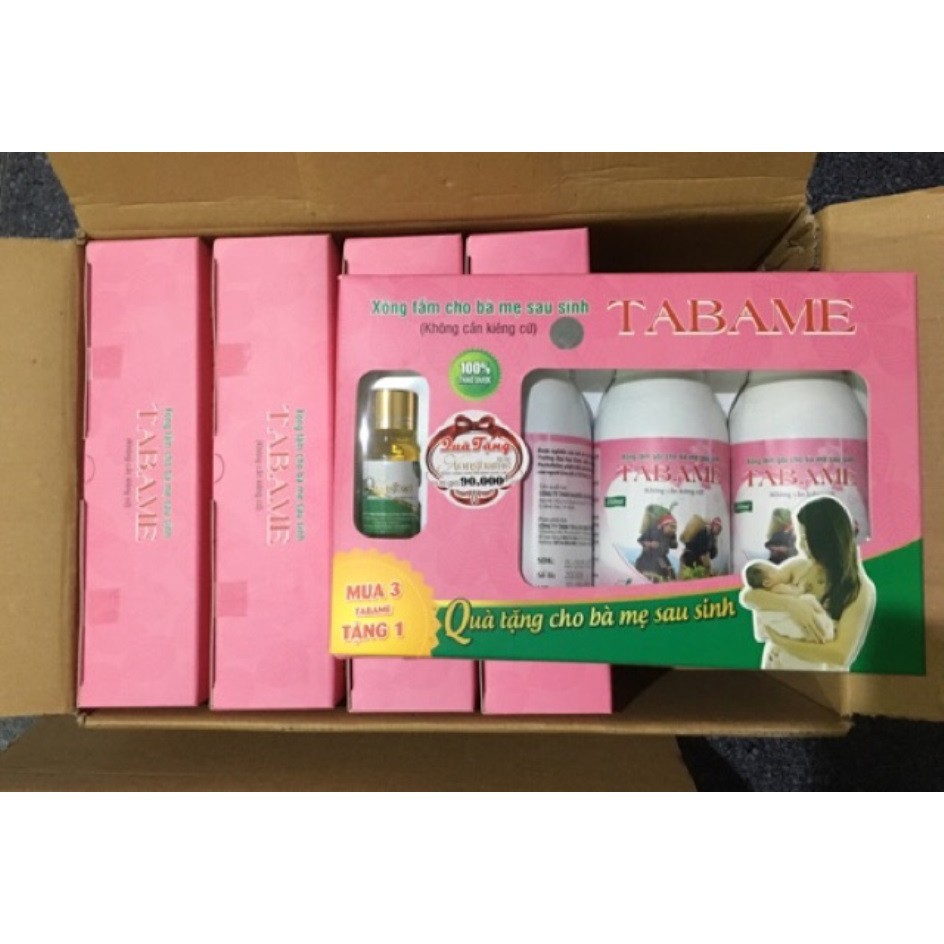 COMBO 3 CHAI NƯỚC XÔNG TẮM THẢO DƯỢC CHO MẸ 250ML TABAME