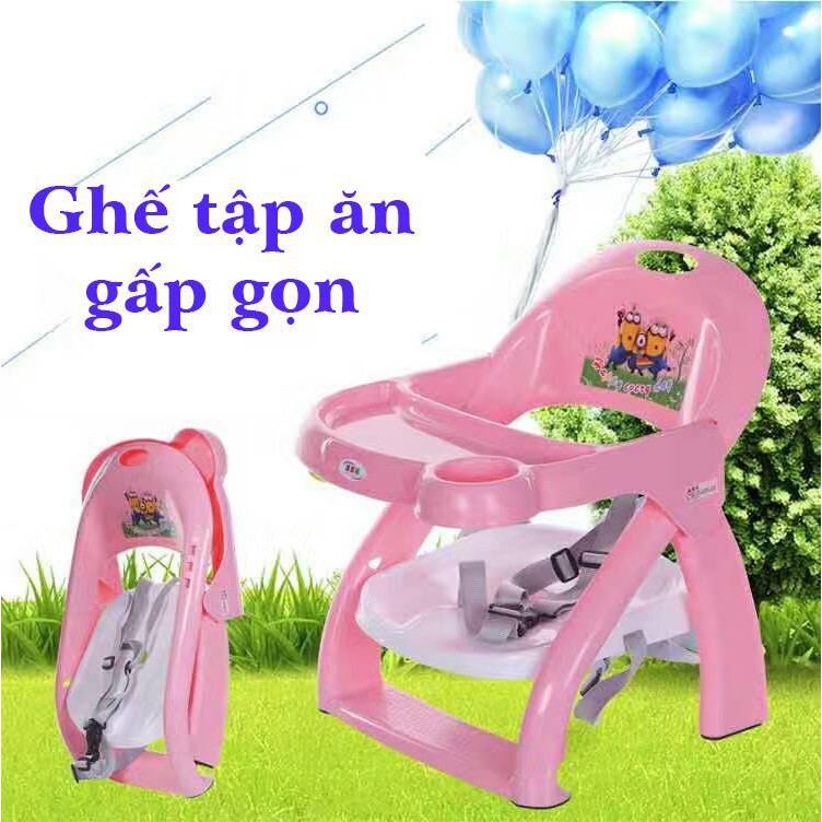 Ghế ngồi tập ăn dặm gấp gọn cho bé