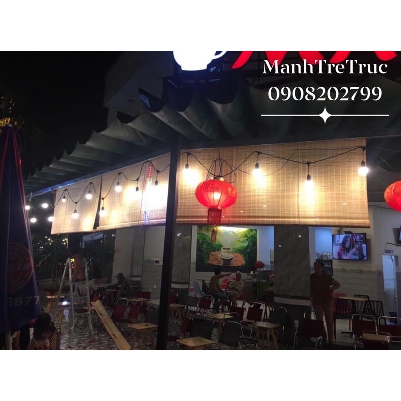 Mành tre trúc tự nhiên che nắng ban công, quán cafe, trang trí quán.( KT yêu cầu IB)