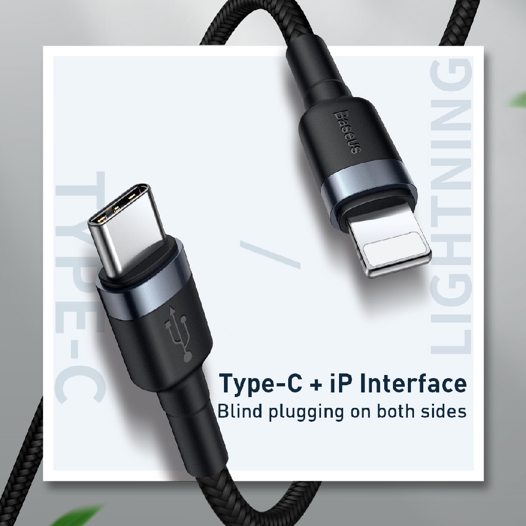 Cáp sạc nhanh 18W dùng cho iPhone, iPhone - Baseus Cafule Data Cable Type-C to iP