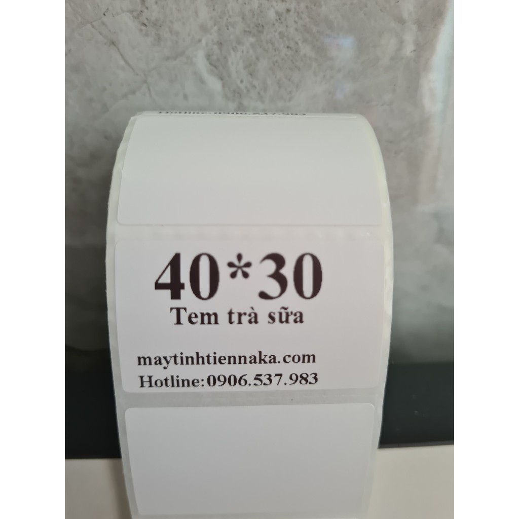 Decal nhiệt dán trà sữa khổ 40x30mm