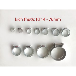 Cổ dê xiết ốc , Đai xiết ống từ 14 đến 60mm