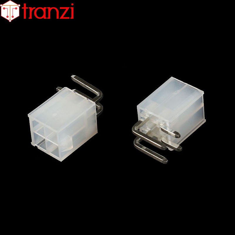 Giắc cắm header 4.2mm 5569 2x2P chân cắm cong trắng - túi 10 cái