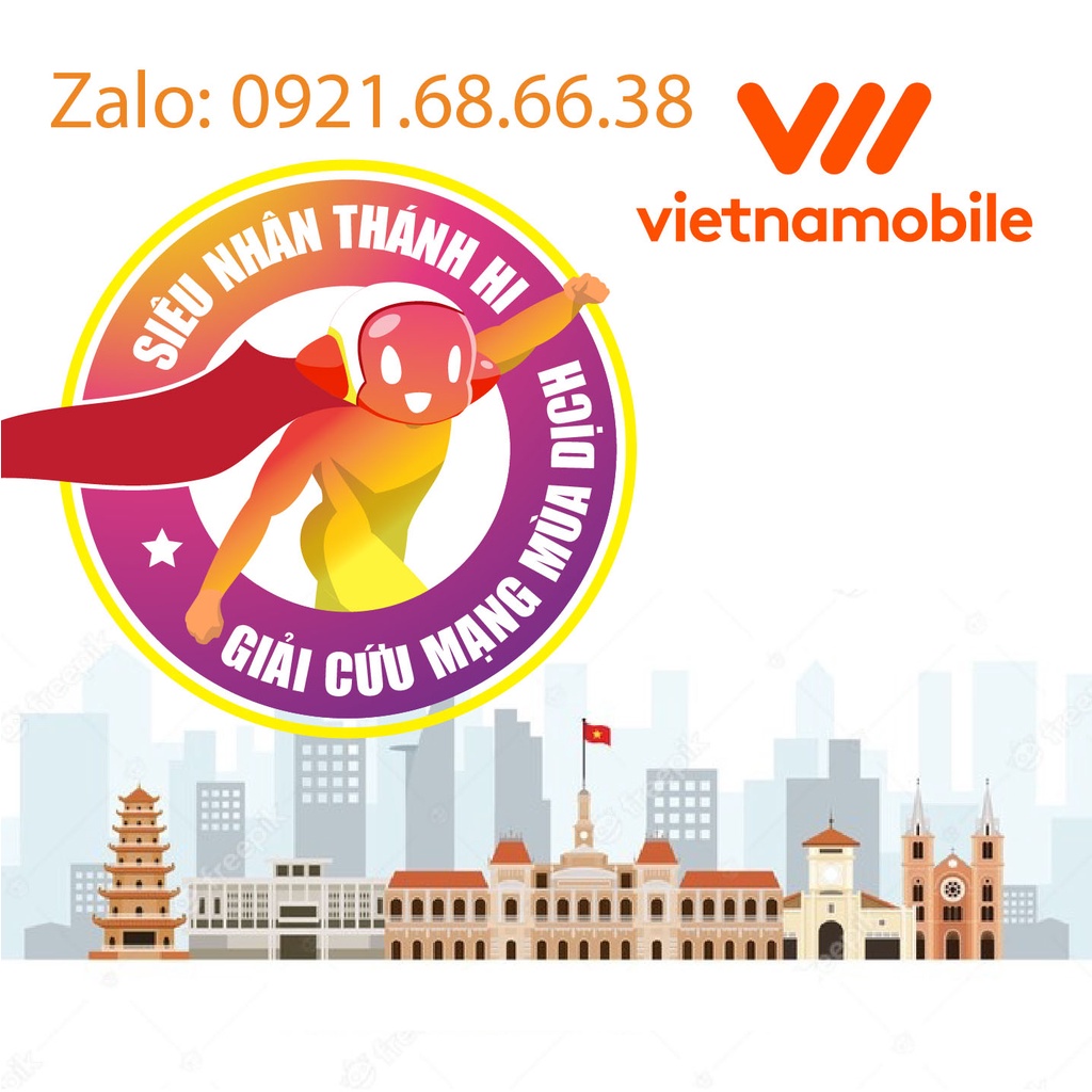 Sim 4G Vietnamobile Phiên Bản Mới Giá Rẻ - 180Gb/Tháng - Gọi Nội Mạng Miễn Phí - Tặng 3Gb/Năm