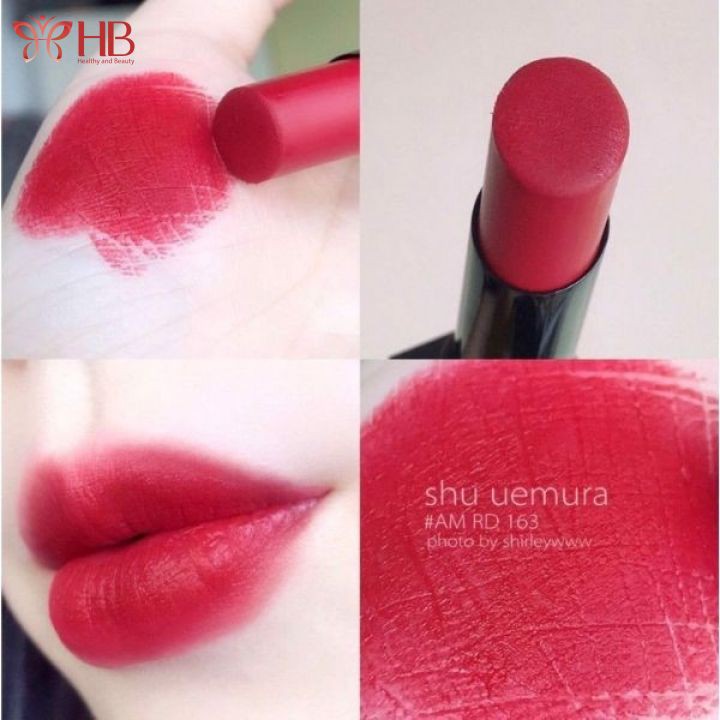 [Hàng Nhập Khẩu 100%] Son Shu Uemura Màu 570 Vỏ Đen - Đỏ Cam