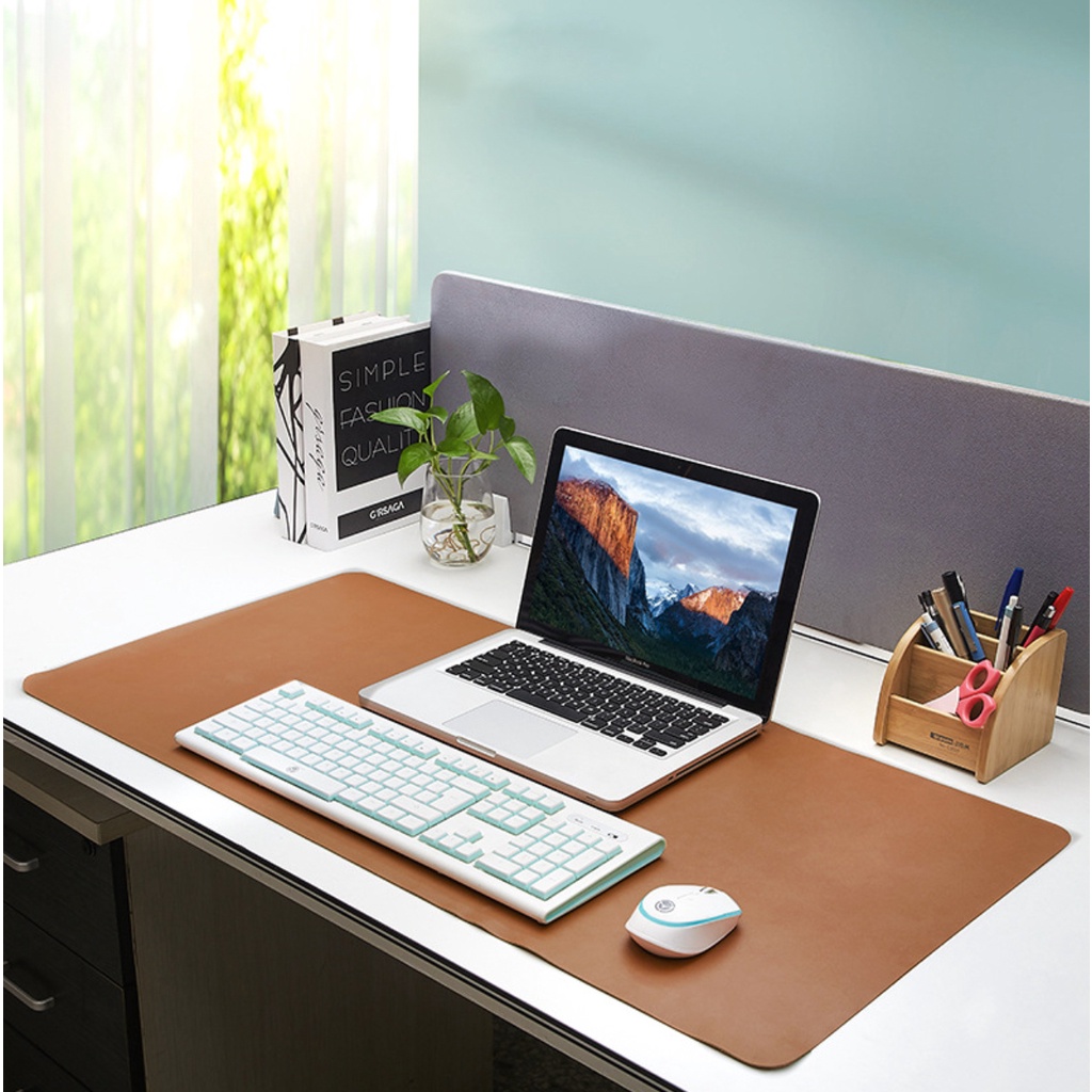 Bàn di chuột, miếng lót chuột khổ lớn kiêm deskpad thảm trải bàn làm việc chống nước hai mặt