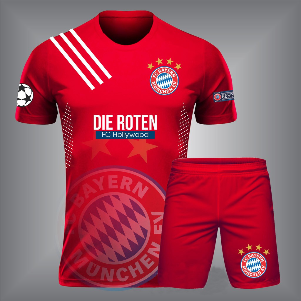 Áo Bóng Đá Bayern Thiết Kế Cực Đẹp - Mẫu Mới Nhất 2020 (Miễn Phí In Tên Khi Đặt Đội)