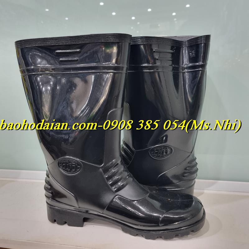 Ủng Nhựa Bảo Hộ/ Ủng Công Trình Thuỳ Dương Đen 819 (Nam) - Đầy Đủ Size- Kèm Hình Thật