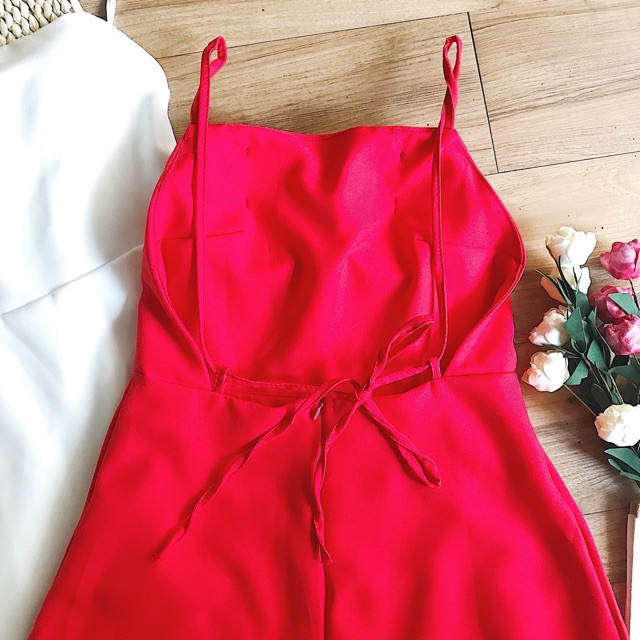 Đầm ôm Chou Dress hai dây hở lưng siêu sexy vải bố thái dày dặn from chuẩn có mút ngực kèm lót trong ko lộ kèm ảnh thật | BigBuy360 - bigbuy360.vn