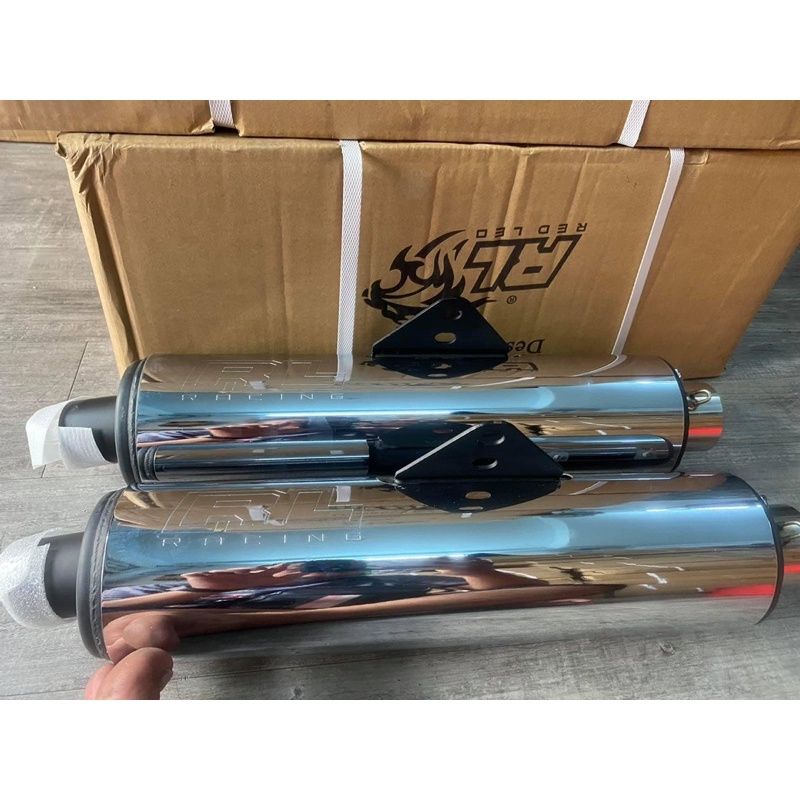 PÔ(BÔ,ỐNG XẢ)CBR CHỮ RL HỌNG 51 GIẢ ZIN XÀI CỔ 2 KHÚC( TẶNG KÈM 2 LÒ XO)