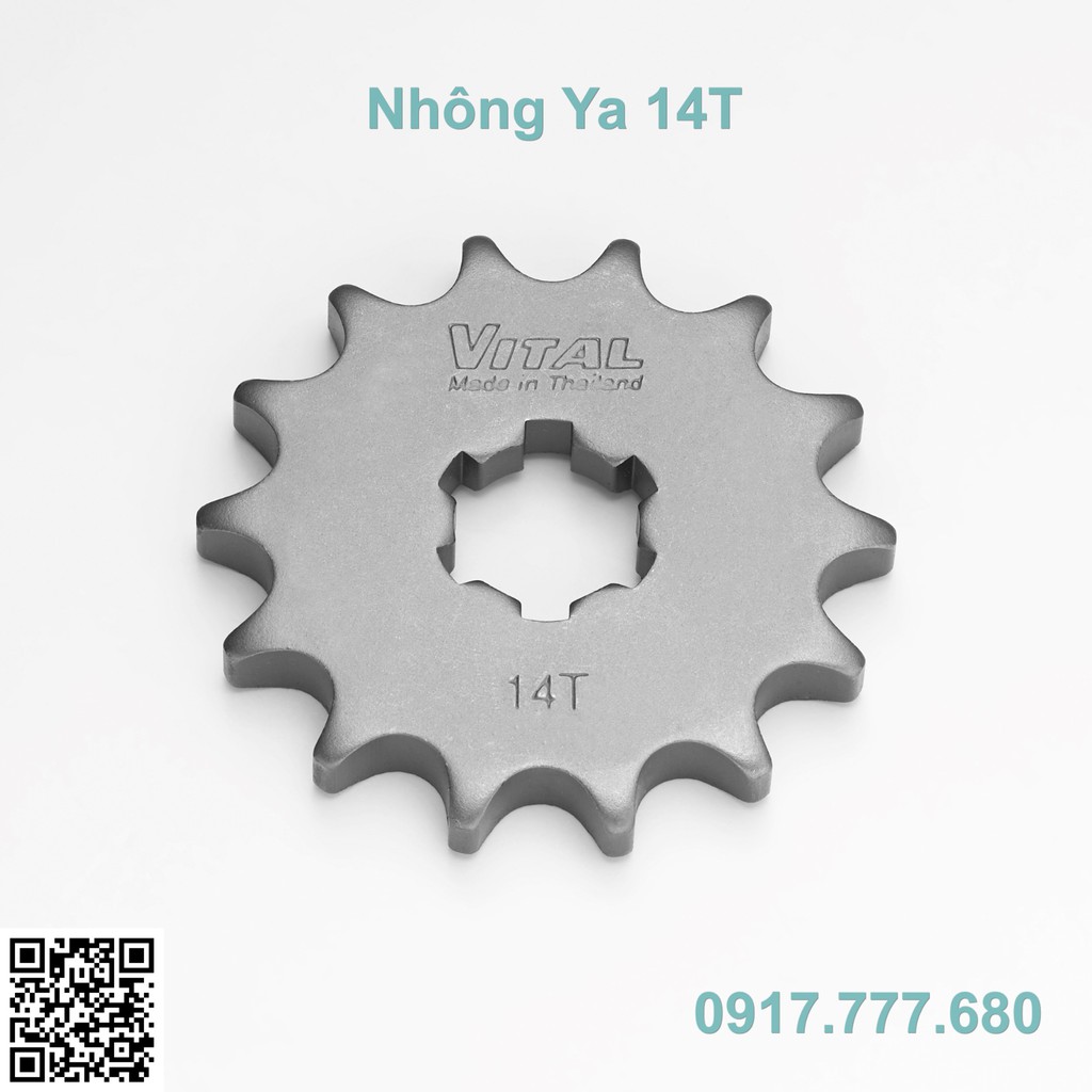 Nhông VITAL cho Sirius, Sirius FI, Jupiter-R,-V, Exciter 135, Exciter 150, Taurus, R15, Fz150, MT 15 Size 13T đến 1