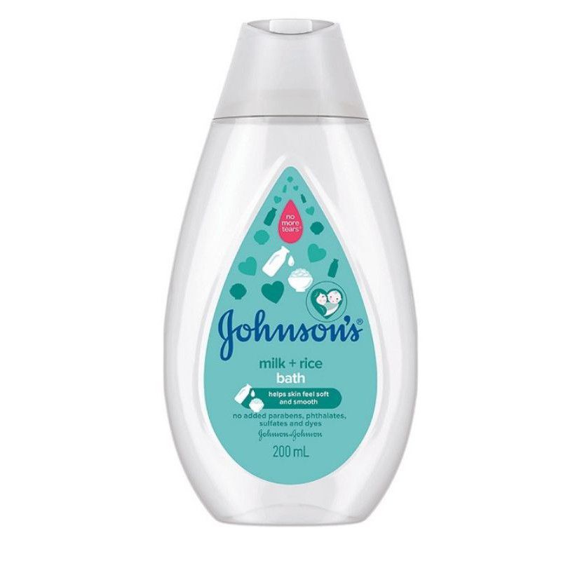 Sữa tắm Johnson's Baby chứa sữa và gạo 200ml, 500ml cho bé