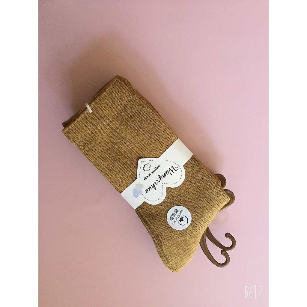 Tất Gân Cao Cổ Vintage Hàn Quốc Nhiều Màu (ẢNH TỰ CHỤP)