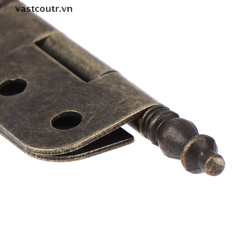 Set 2 Bản Lề 6 Lỗ Bằng Đồng Cổ Điển Cho Đồ Nội Thất Tủ
