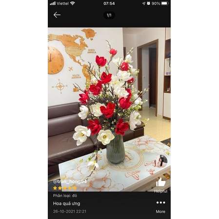 Hoa Mộc Lan Giả 120cm, 6 Bông HÀNG CAO CẤP CHẤT LƯỢNG