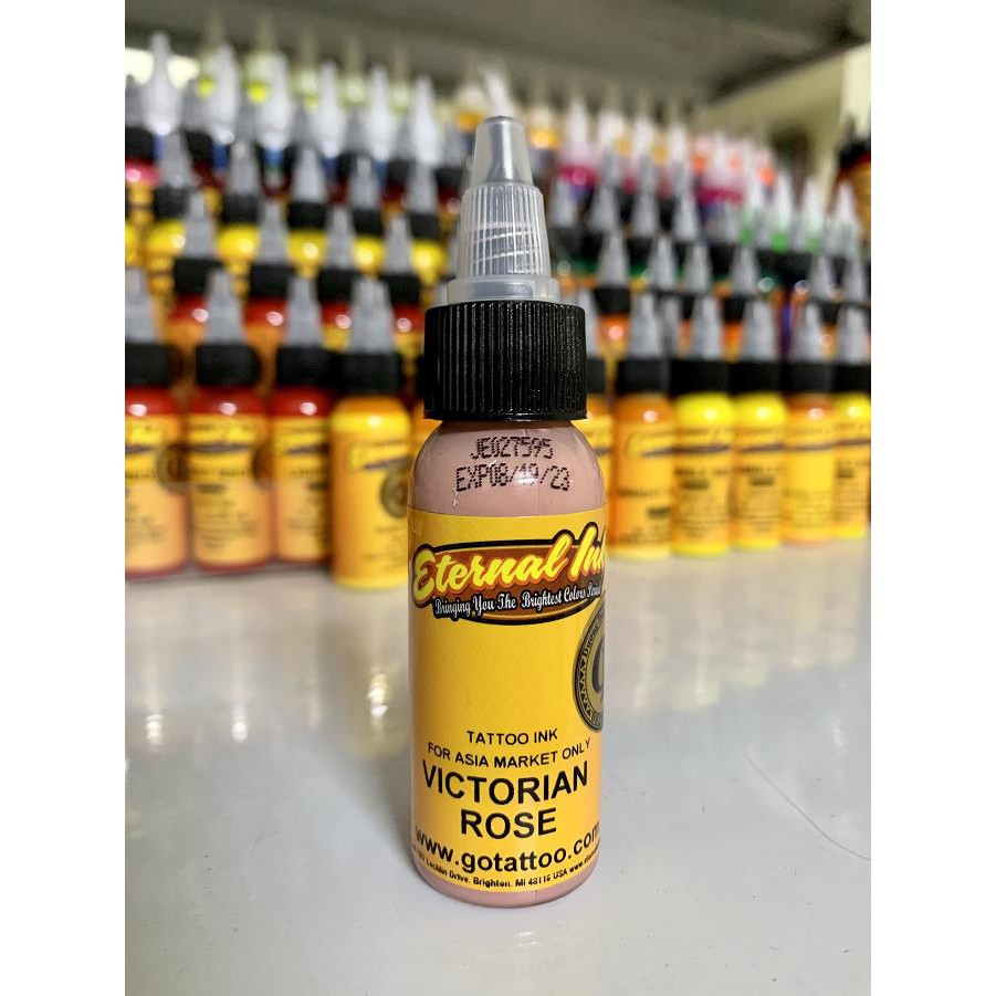 Mực xăm Eternal VICTORIAN ROSE màu da, Mực xăm tone da người
