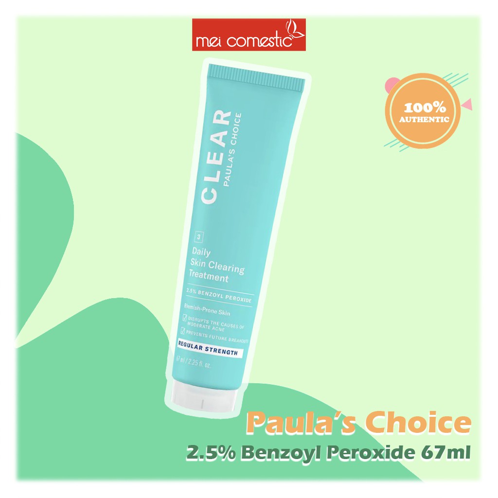 Kem Chấm Mụn 2.5% Benzoyl Peroxide PAULA'S CHOICE Clear Regurlar Strength Daily Skin 15ml | BigBuy360 - bigbuy360.vn