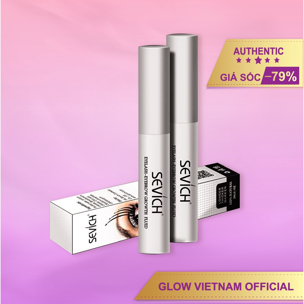 Tinh chất serum mọc mi dưỡng dài mi, dày mi hiệu quả x4 lần trong suốt không trôi Sevich- Glow Vietnam