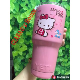 Ly giữ nhiệt yeti hello kitty - nắp kín chống tràn