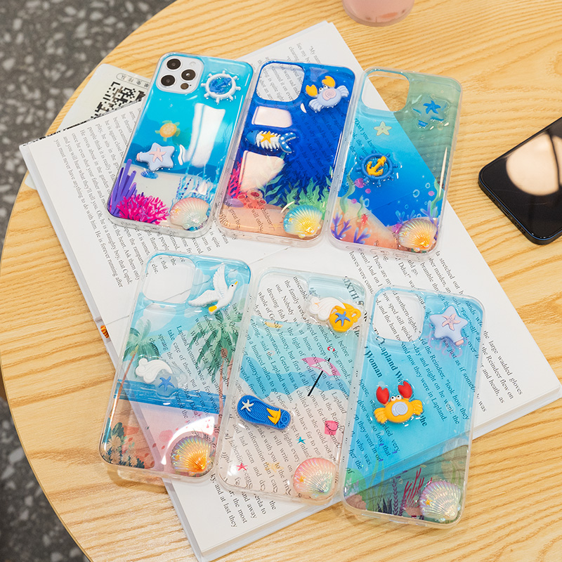 Ốp Điện Thoại Họa Tiết Đại Dương Độc Đáo Cho iPhone 6 6plus 7 7plus 8 8plus X Xr Xs 11 12 Pro Max Plus Pro Max | BigBuy360 - bigbuy360.vn