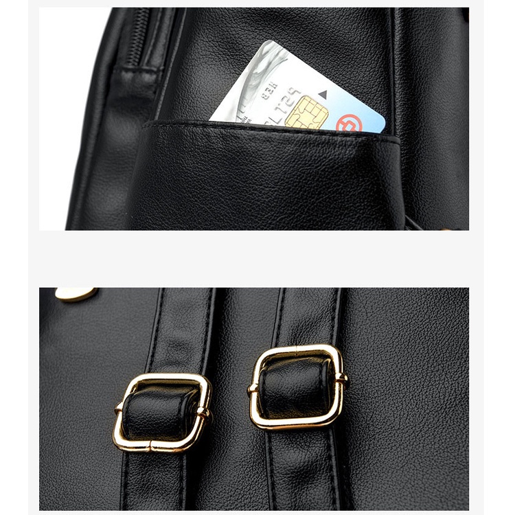 Ba Lô Da Đính Kim Cương Giả Sức Chứa Lớn Cho Nữ