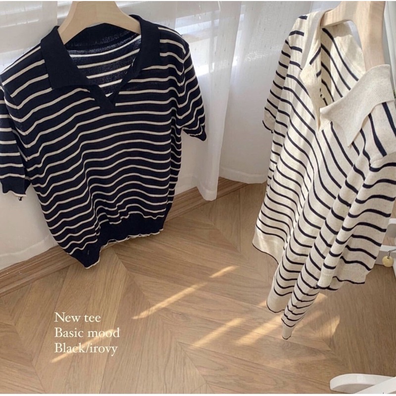 Áo Len Kẻ Sọc Polo Chất Mềm Mát | BigBuy360 - bigbuy360.vn