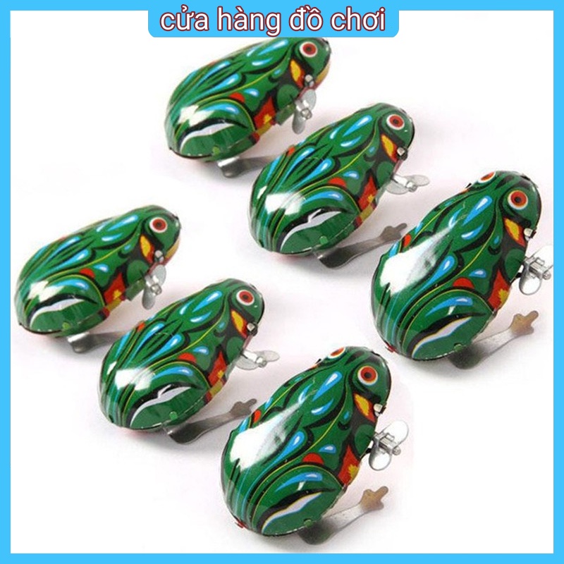 Đồ Chơi Hình Con Ếch Biết Nhảy Sử Dụng Dây Cót Phong Cách Cổ Điển
