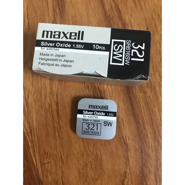 Pin Maxell 321 SR616S - Maxell 616 pin đồng hồ chính hãng, vỉ 1 viên