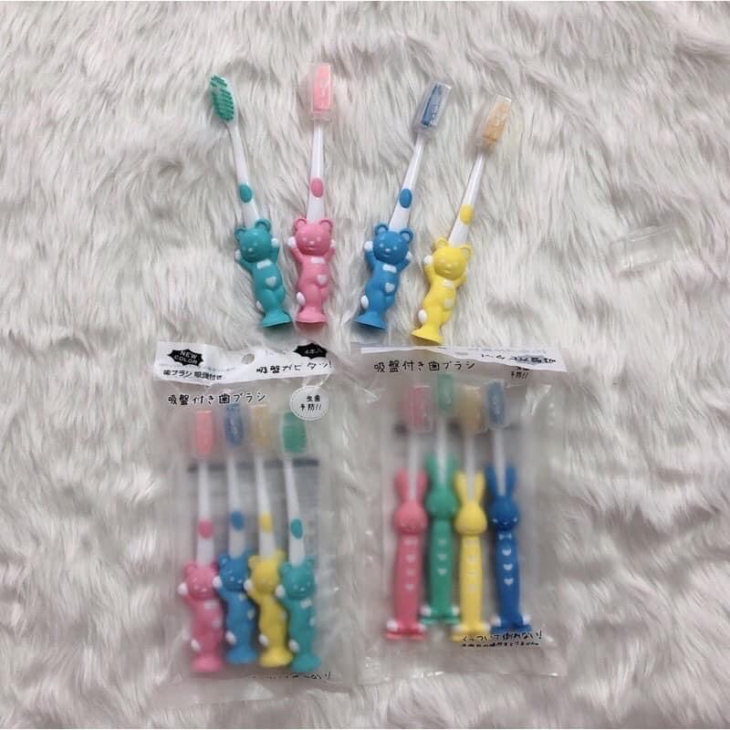 Túi 4 bàn chải đánh răng cho bé