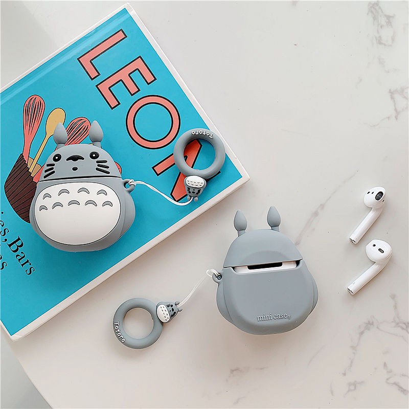 [Mã ELORDER5 giảm 10K đơn 20K] Case airpod - Vỏ bao đựng tại nghe airpod 1/ 2 hình TOTORO chống va đập -Hồng Anh Case