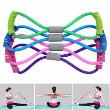 Dây kéo đàn hồi tập tay vai số 8 dây tập tập gym yoga tại nhà cao su dẻo dai chắc chắc màu sắc tươi tắn