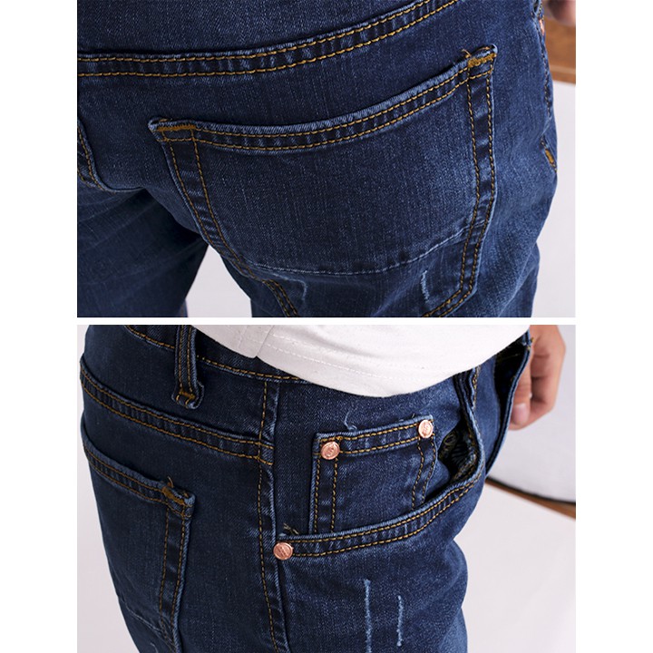 Quần Jean Nam Đen Dáng Ôm Body Hàn Quốc Chất Vải Cotton Co Giãn | BigBuy360 - bigbuy360.vn