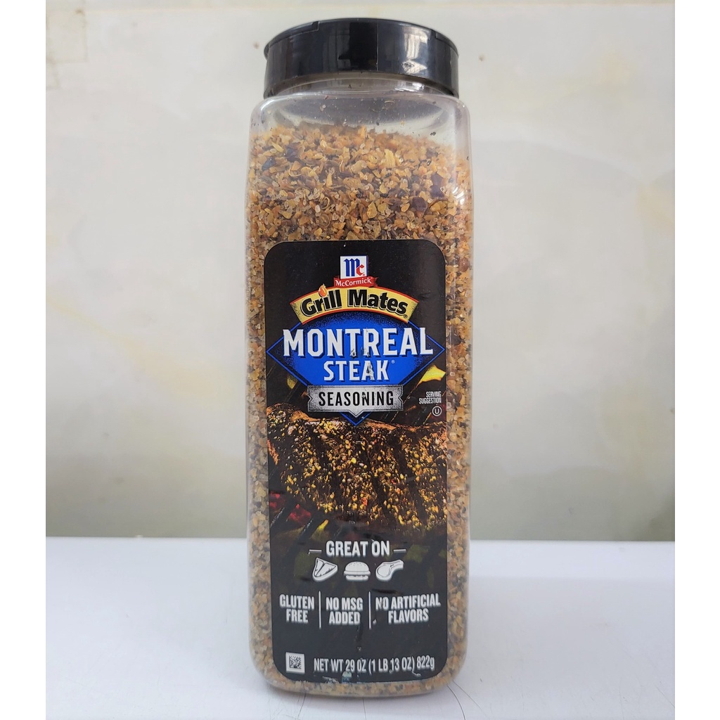 [HỘP 822g] GIA VỊ TẨM ƯỚP BÒ NƯỚNG [USA] MCCORMICK Grill Mates Montreal Steak Seasoning