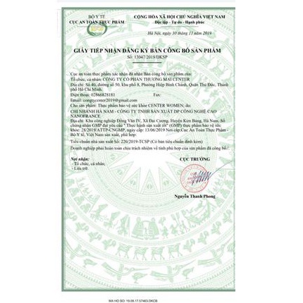 Nội tiết tố Center Women hỗ trợ làm chậm lão hóa da