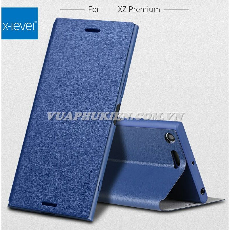 Bao da cho Sony Xperia Z5 Premium, XZ2 Premium, XZ Premium, XA Ultra hãng FIBCOLOR PIPILU X-Level HongKong lưng Silicone
