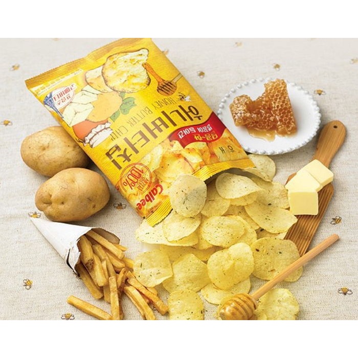 [Hàng Hot] Snack Khoai Tây Bơ Mật Ong Haitai 60g Honey Butter Chip 허니버터칩