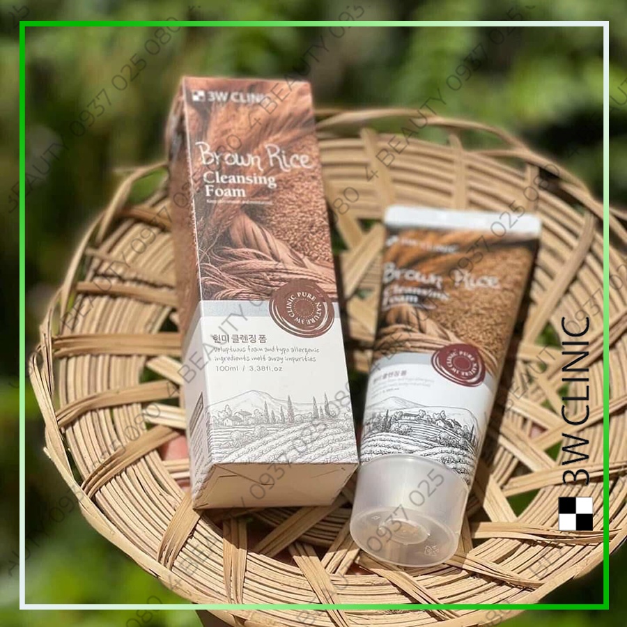 Sữa Rửa Mặt 3W Clinic Trà Xanh Dưỡng Ẩm Da 100ml Green Tea Cleansing Foam