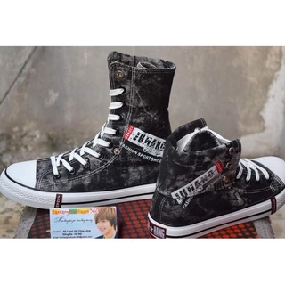 F Xả hàng - Giày sneaker nam cổ gấp ¹ " V : ' & " !