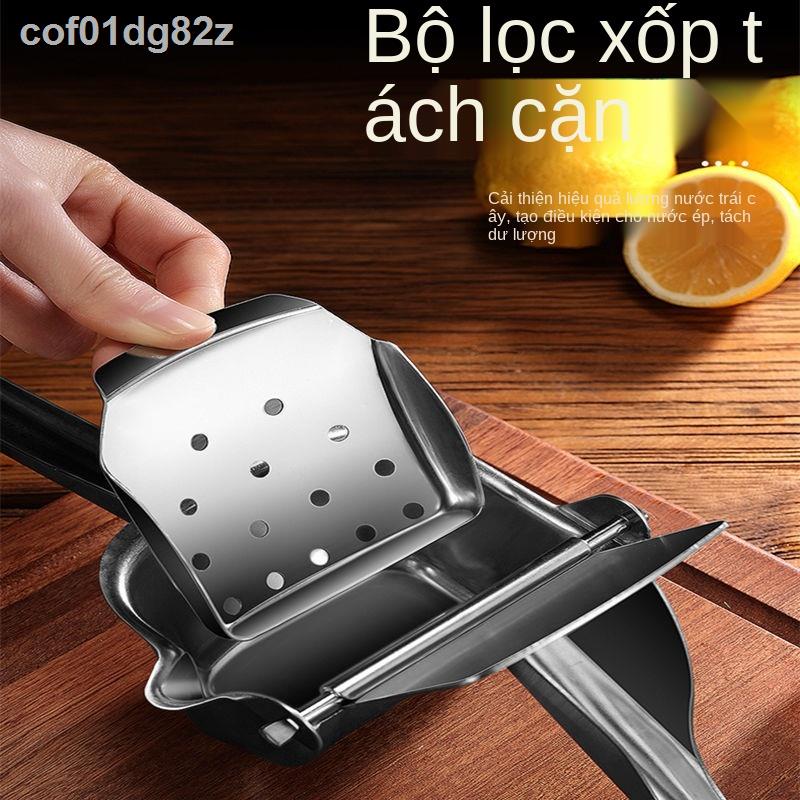 ◕▣☋Máy ép trái cây bằng tay inox 304 Máy ép nước cam gia đình trái cây lựu ép nước chanh nhỏ tạo tác