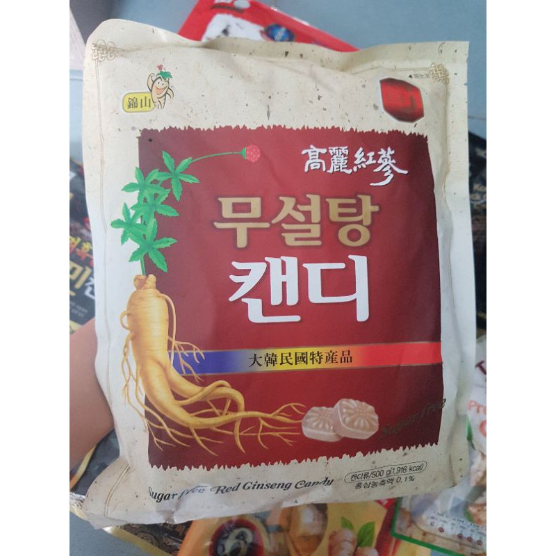 Kẹo hồng sâm không đường 500g HQ