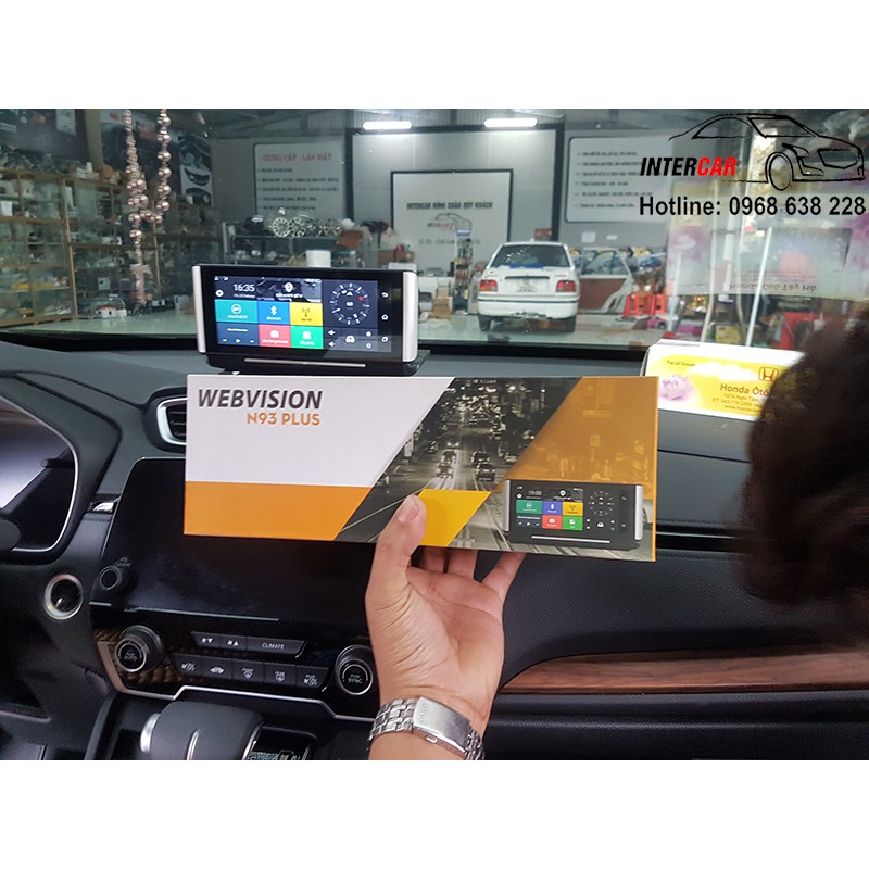 Lắp đặt camera hành trình webvision N93 Plus xe Honda CRV 2018