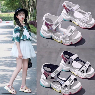 Cô gái Sandals 2020 New Little Girl chúa Giày dép trẻ em dép Net nổi tiếng Student Giày dép mùa hè cho trẻ em Big Trẻ em