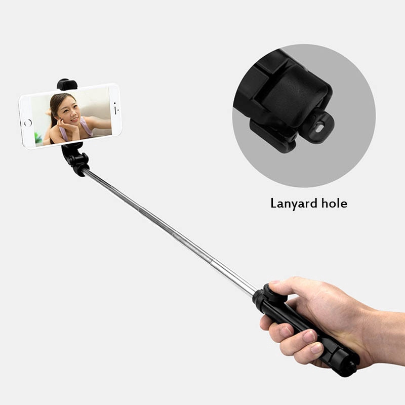 3 trong 1 Bluetooth Selfie Stick có thể gập lại cầm tay Monepad Shutter Remote Self Timer