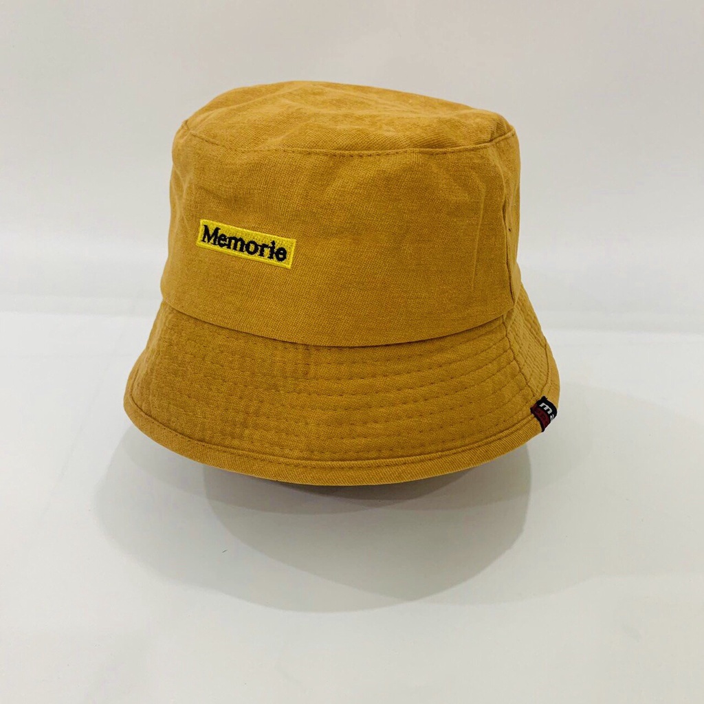 Mũ bucket  ❤️ Nón tai bèo vành cụp thêu chữ MEMORIE nhiều màu sắc form unisex BK01  Ulzzang Thời trang PONIVA siêu hot