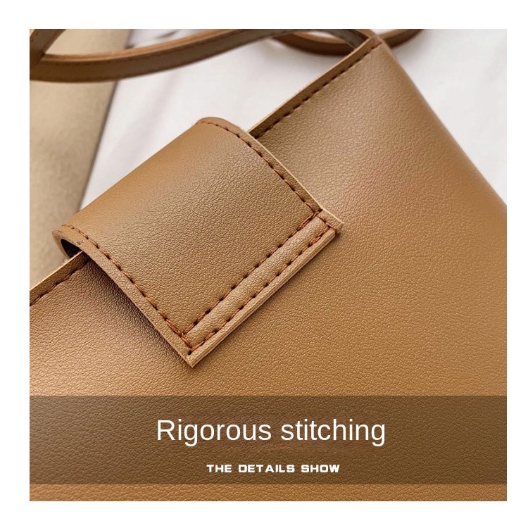 2019 New trendy crossbody student ins single shoulder large capacity all-match Korean style bucket Internet celebrity small autumn and winter bag for women