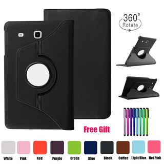 Ốp máy tính bảng bằng da xoay 360 độ cho samsung galaxy tab e 9.6 t560 t561 t567