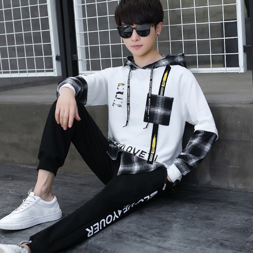 Bộ Quần Áo Nỉ Nam Thu Đông Áo Hoodies CUZ Mũ Trùm Đầu Kết Hợp Quần Jogger Bo Gấu MENFASHION1989 SET NAM 90000123C